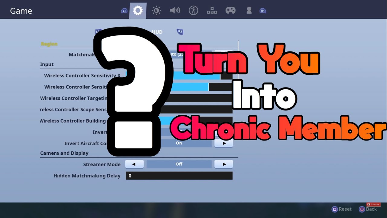 These Settings will Turn You into a Chronic Member