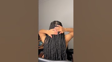 Marley Twists Over Locs Tutorial #shorts #locstyles #shortvideo #marleytwists