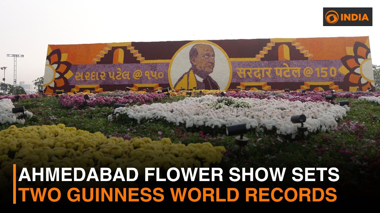 Ahmedabad flower show sets two Guinness World Records