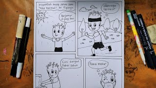 Cara Membuat Komik Strip Tema Pendidikan Karakter #short  #shorts