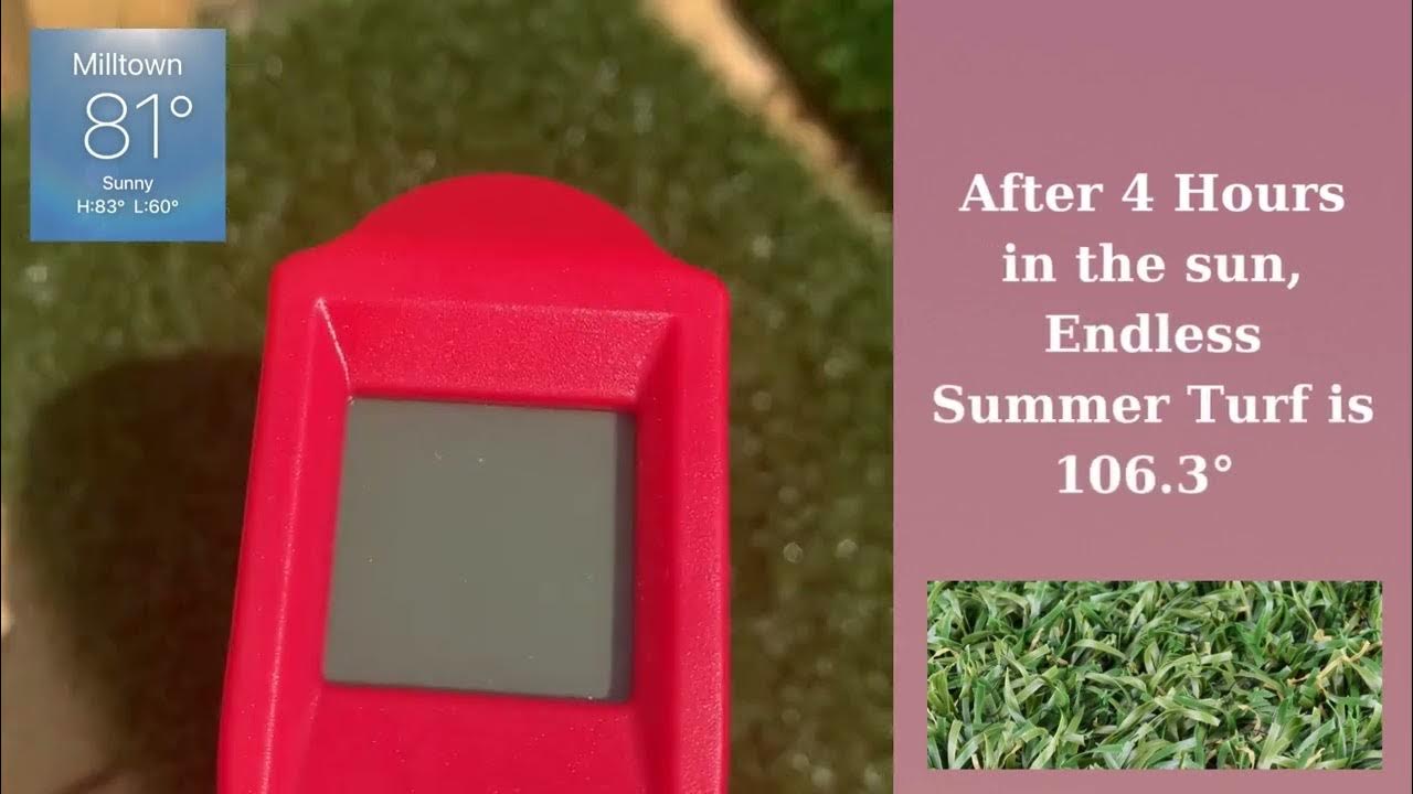How hot does artificial playground turf get? Unofficial temperature