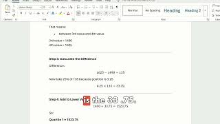 Basics in Data analysis part 2: MIN,MAX and Quartile formula