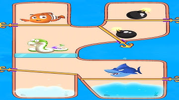 Fish Pin - Water Puzzle Gameplay Walkthrough Level 241 - 245 😍