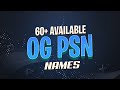 60 available og psn names 2020 not taken