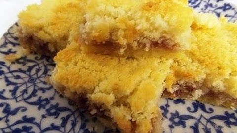 How to make Raspberry Jam Coconut Slice