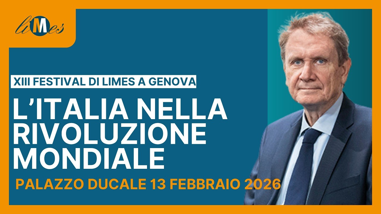 Caracciolo al Festival di Limes: L'Italia nella rivoluzione mondiale - Genova 2026