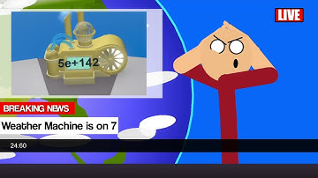 "Some dumb idiot has put the weather machine on SEVEN" | Stick Nodes