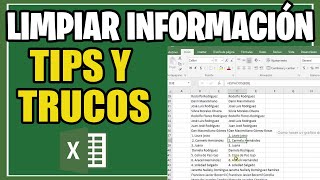 Como Depurar o Limpiar Una Base de datos Listas de Nombres o Productos en Excel Fácilmente 2022