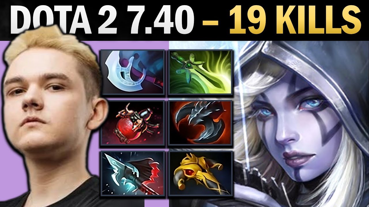 Drow Ranger Pro Carry with 19 Kills and Satanic - Dota 2 Gameplay