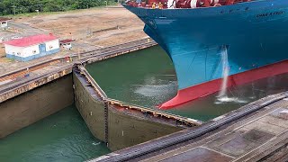 世界最大の船を動かすパナマ運河の水門を支える天才技術