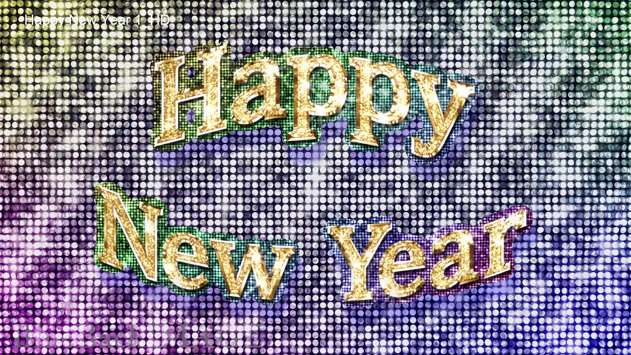 映像素材 動画素材 キラキラ アルファベット テキスト 文字 数字 Happy New Year 1 Hd Youtube