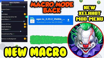 Agario Xelahot Macro + Zoom Mod Menu | Lag Free for iOS and Android Epic Gameplay