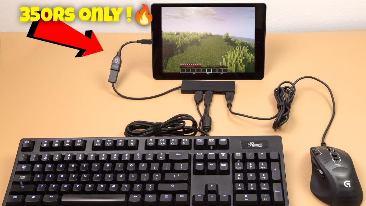 Play Minecraft on a ₹350 budget keyboard & mouse setup!