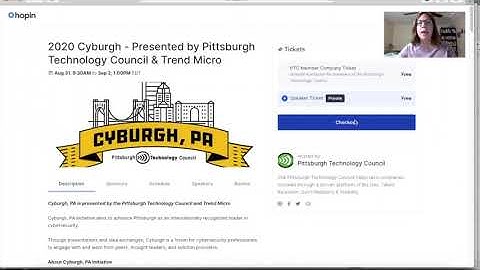 Setting up a hopin account