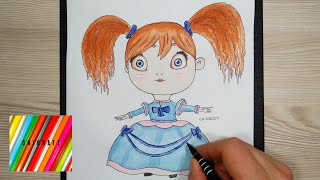 Poppy The Doll. / How to draw. / Poppy Playtime.