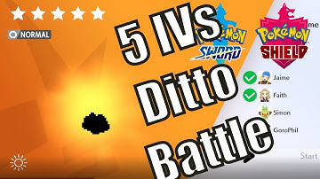 5 IV Ditto Max Raid Battle Pokemon Sword and Shield + LOCATION