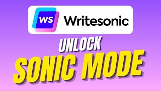 WriteSonic Tutorial - WriteSonic's New Sonic Mode