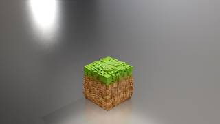 Minecraft grass block, (Oddly Satisfying ASMR).
