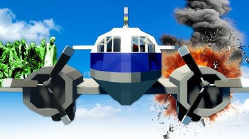 ZOMBIES CAUSE PLANE CRASH! (Stormworks)