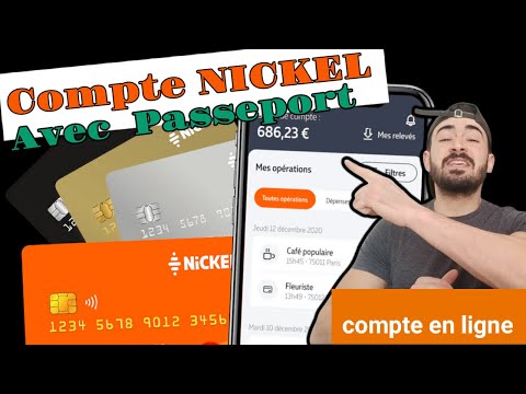 compte bancaire (NICKEL) en ligne avec Passeport/حساب بنكي للجميع