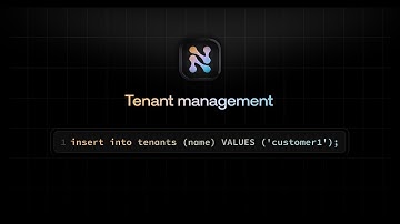 Native multi tenant management in Postgres with Nile