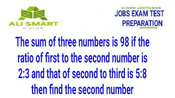 The sum of three numbers is 98 if the ratio of first to the second number is 2:3 and that of .....