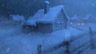 Intense Winter Storm in the Mountain | Heavy Wind Sounds & Strong Blizzard |Sounds for Sleep & Study