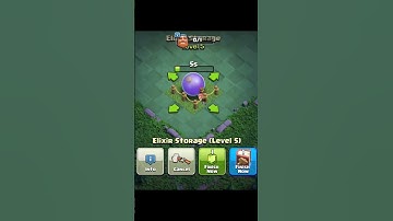 ElixiR StoRage Level 1 to Max|| Clash of Clans#mrsteeve #clashofclans#shorts