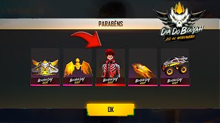 TODAS AS RECOMPENSAS DO EVENTO DIA DO BOOYAH 2021! ALL BOOYAH DAY 2021 EVENT REWARDS - FREE FIRE