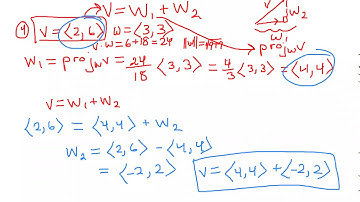 Pre Calc - Vector Projections