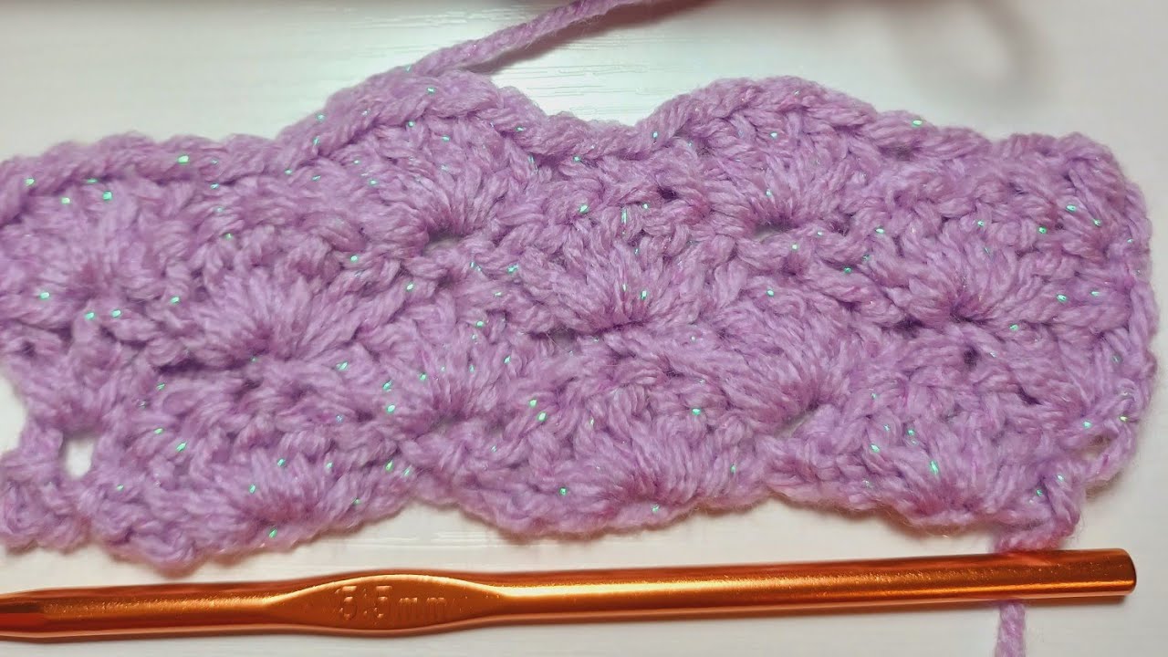 How to Crochet 5 dc. Shell Stitch - YouTube