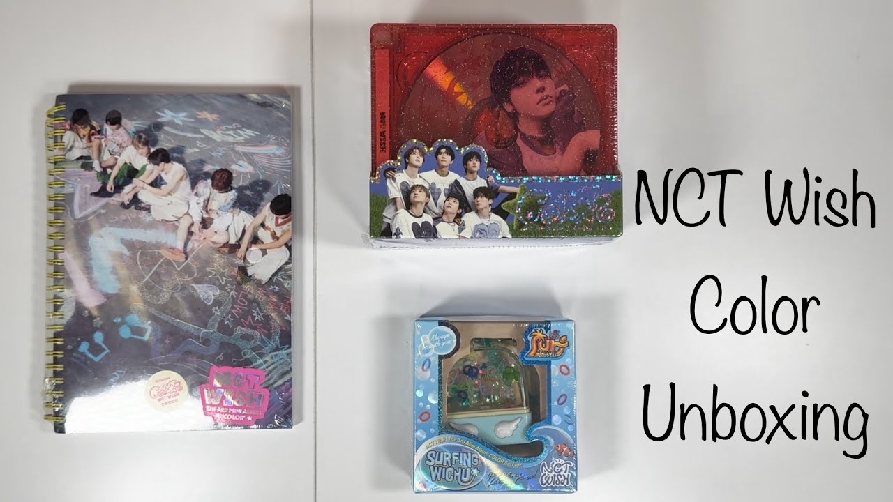 Unboxing: NCT Wish Color [Photo Book, Jewel Case Set, and Surf