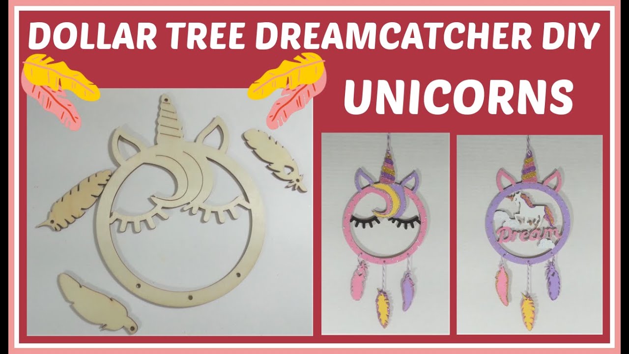 DOLLAR TREE DREAMCATCHER DIY/ UNICORNS YouTube