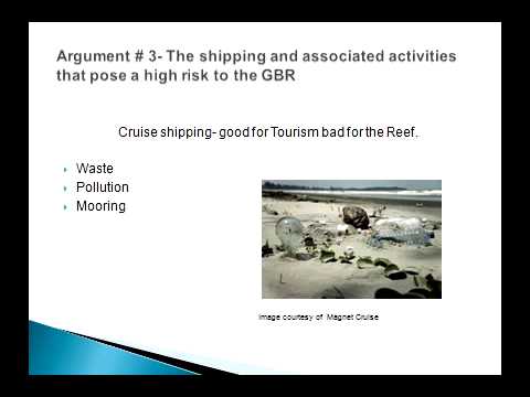 Tourism effects on the Great Barrier Reef