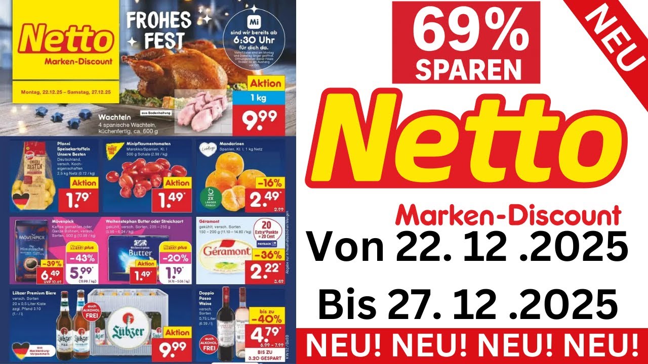 Netto Marken-Discount Prospekt 22.12.2025 bis 27.12.2025 | Einkaufen DE