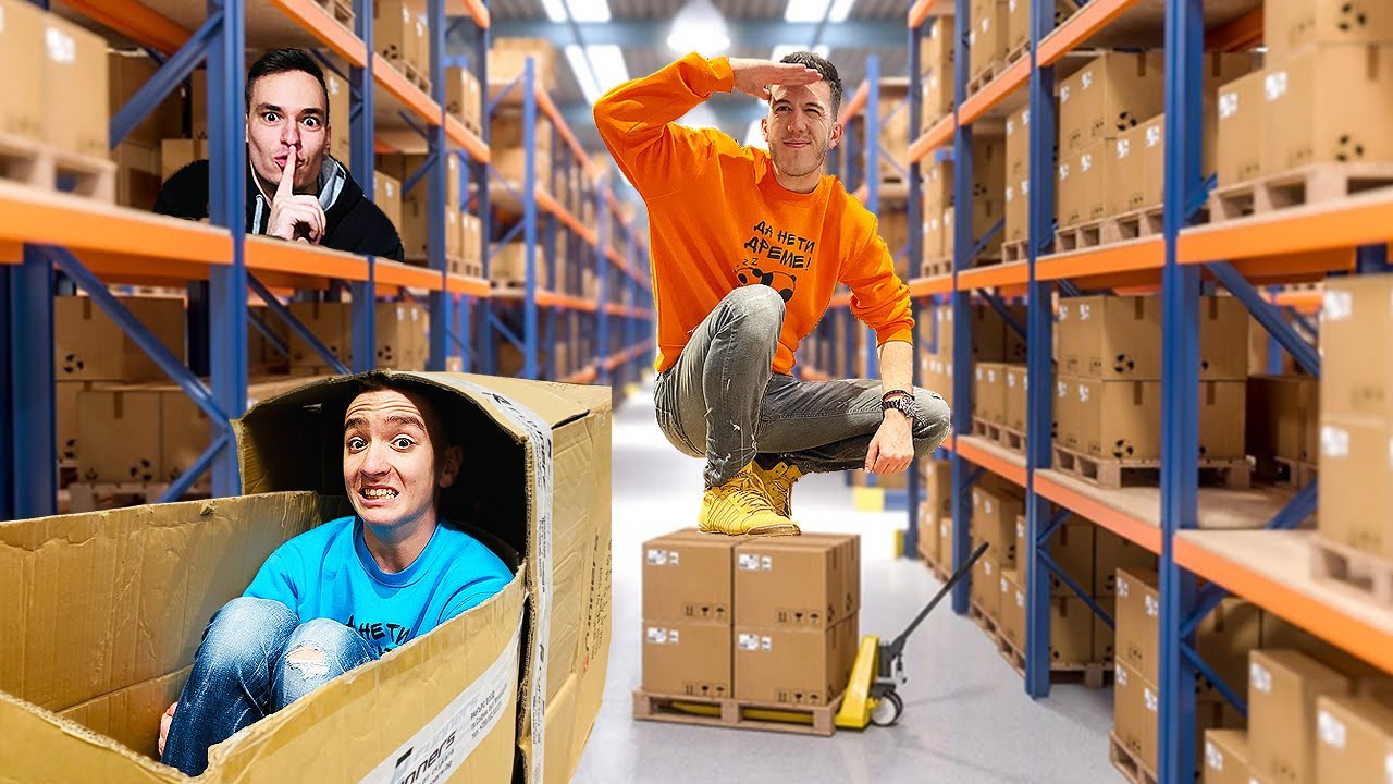 ИГРАЕМ КРИЕНИЦА В ГИГАНТСКИ СКЛАД!