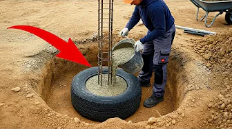 60-Year-Old Plumber's Amazing Inventions! 9 Ideas to Recycle Old Tires and Cement for Free
