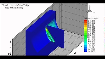 AdvantEdge 3D Turning of AISI 1045 Temperature
