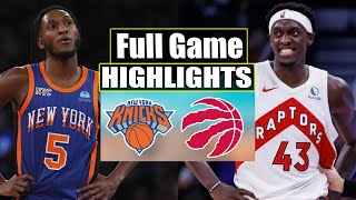 New York Knicks vs Toronto Raptors | Full Game Highlights | December 11, 2023
