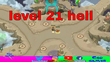 king of defense level 21 hell with local hero