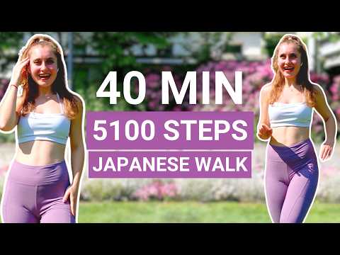 40 Min 3x3 Japanese Walk — 5100 steps, beginner interval walking workout, low impact - no jumping — indoor walking workout video