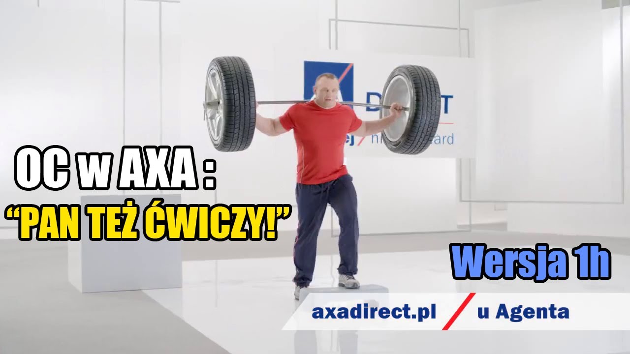 Mariusz Pudzianowski "Pan też ćwiczy" OC w AXA (Wersja 1h