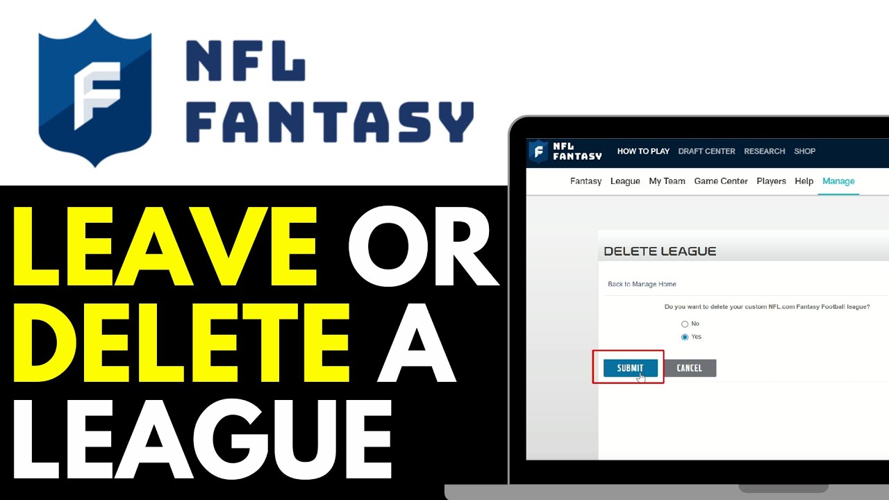 How To Leave Or Delete A League In NFL Fantasy Football 2025 (QUICK & EASY)