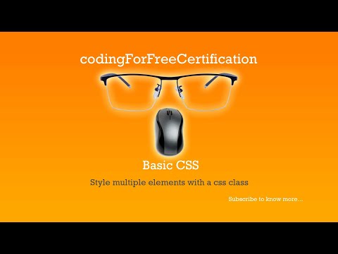 Basic CSS - Style Multiple Elements with a CSS Class | freecodecamp | 4 of 44