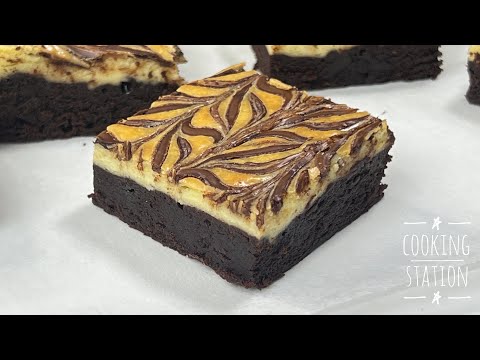 Nutella Cheesecake Brownies Recipe! Simple and very tasty!