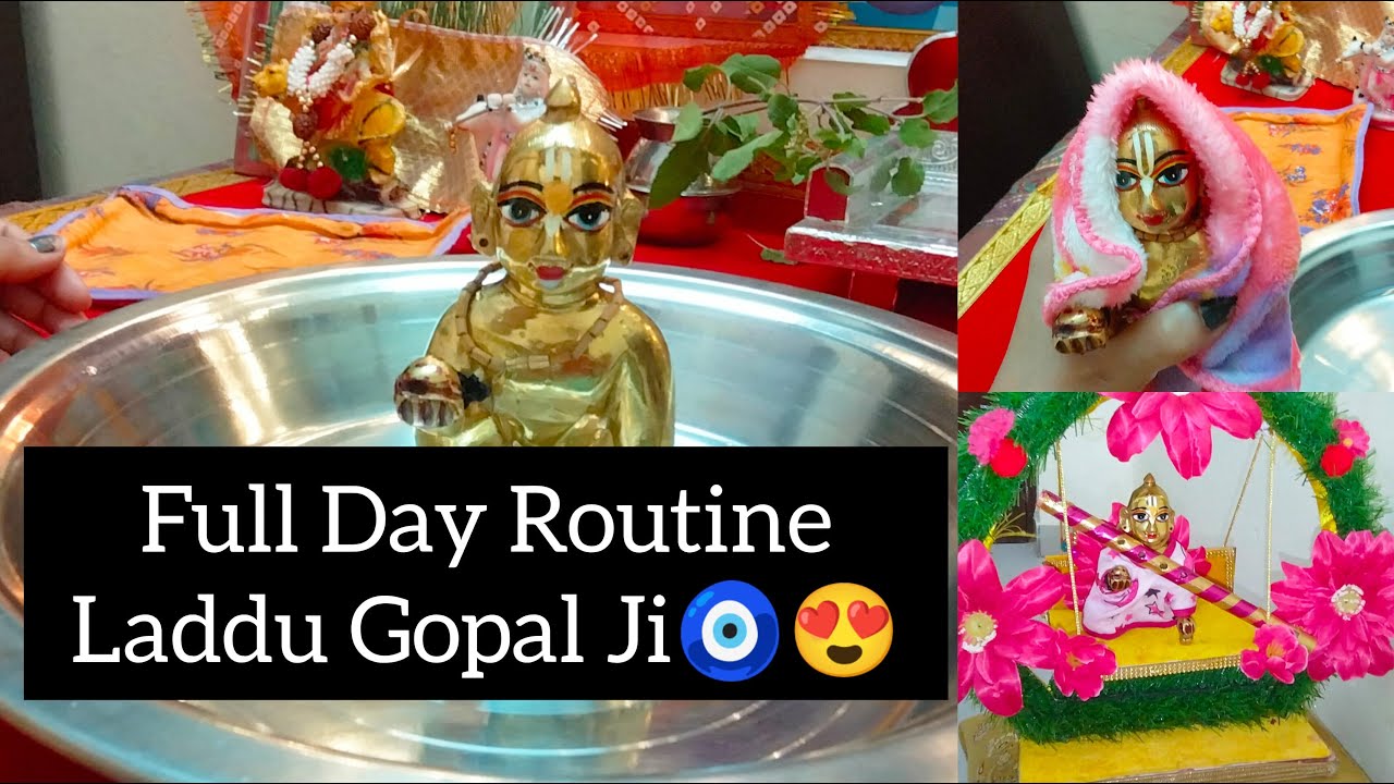 लड्डू गोपल जी की सुबह से रात तक की दिनचर्या 😍🧿 ll Full Day Routine Laddu Gopal Ji 🥰ll Krishna Bhakti