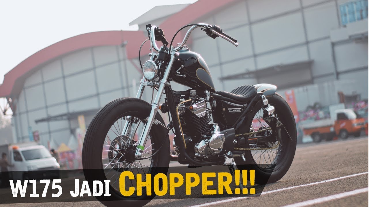 Custom W175 Jadi Chopper Atenx Katros Youtube