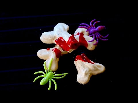 Meringue bones with plum jam recipe