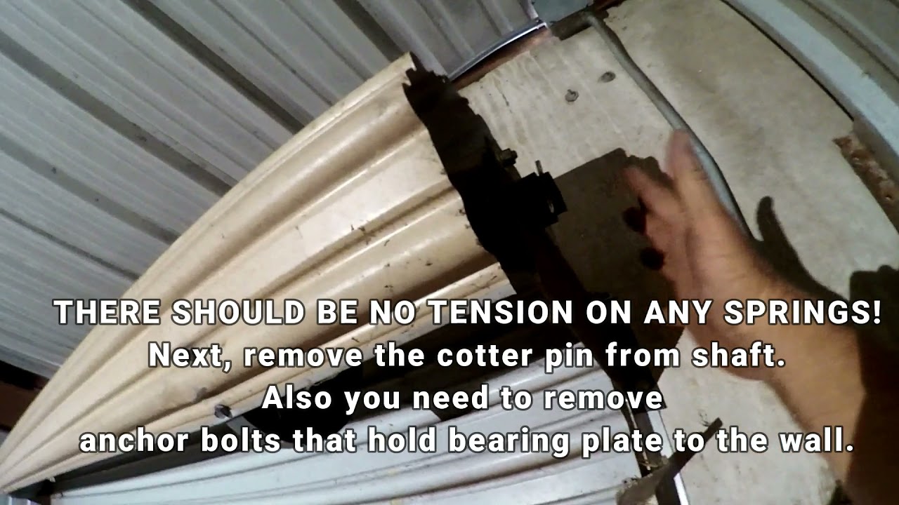 Change Spring on Storage Door YouTube