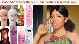 7 MOST EFFECTIVE LIGHTENING/WHITENING SHOWER GEL + Top Shower Gels that can be used without Lotions